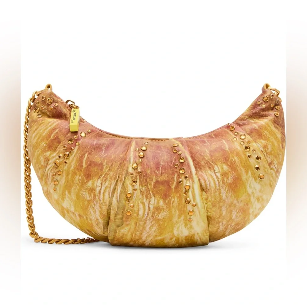 NWT Betsey Johnson KITSCH RISE + SHINE SHOULDER BAG TAN